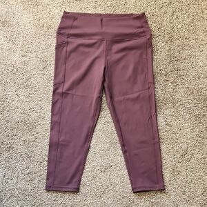 Purple Zyia Crop Leggings - Size 14-16